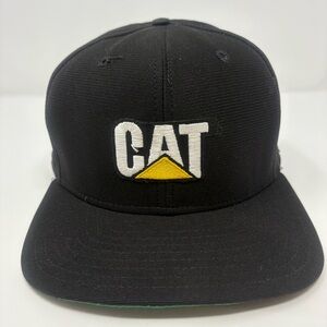 Vintage CAT Caterpillar Embroidered Snapback Hat 80s 90s M/L